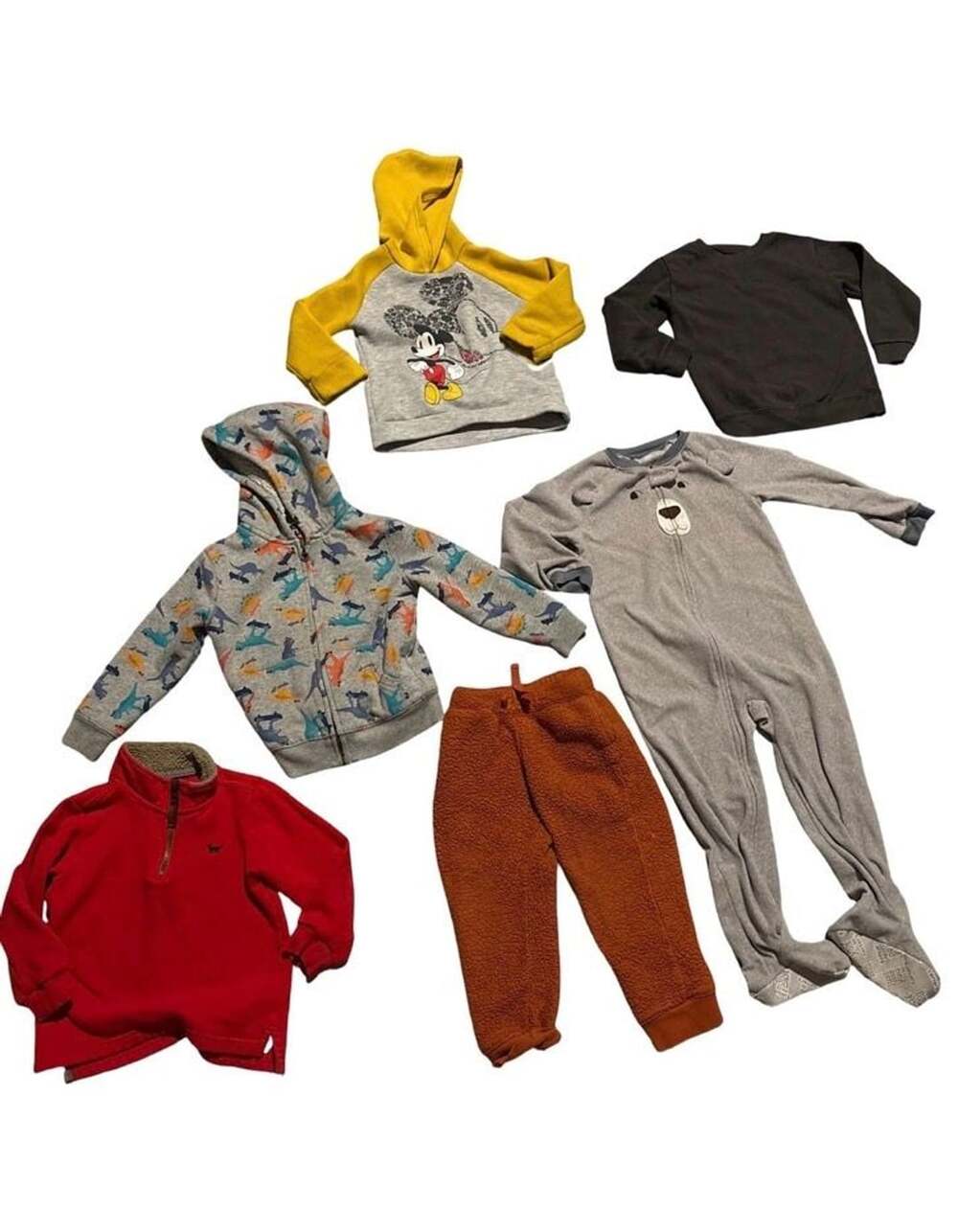 Boys 4T Clothing Lot Disney Mickey Carter’s Children’s Place Cat & Jack 6 Pc